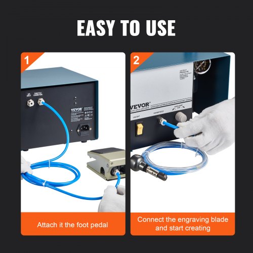 Pneumatic Jewelry Engraver 2800 RPM 60W Single Head Pneumatic Hand