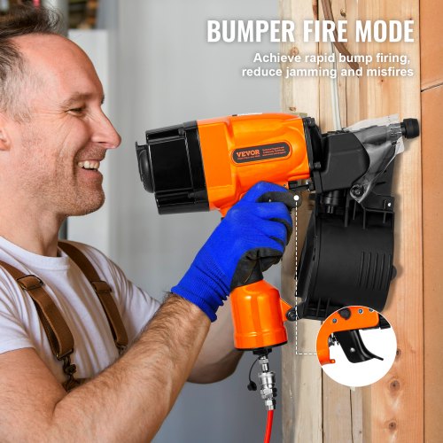 Coil Framing Nailer MCN90 134 to 312 15 Degree Pneumatic Framing Nail