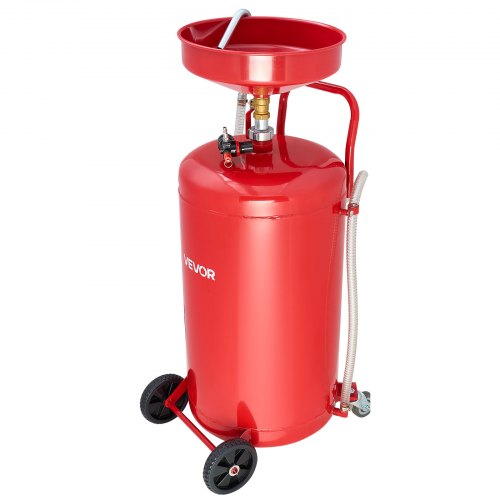 25 Gallon Waste Oil Drain Tank Air Operated Portable Oil Drainer