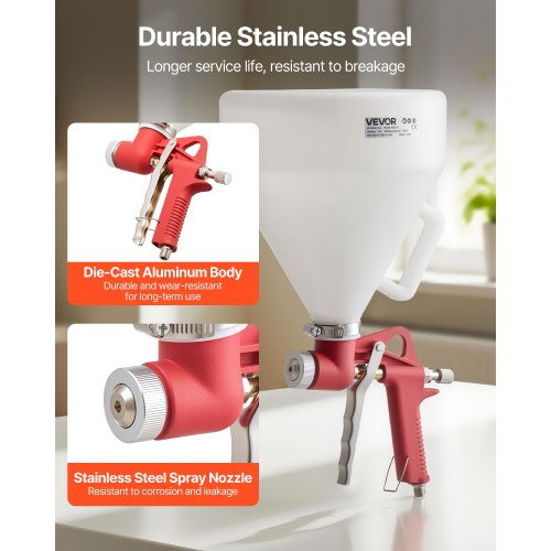 Air Texture Spray Gun 145 Gallon Air Hopper Spray Gun Professional