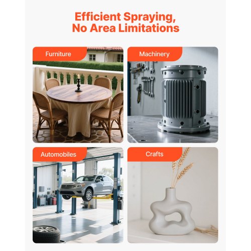 HVLP Air Spray Gun Gravity Feed Paint Sprayer Gun with 3 Nozzles