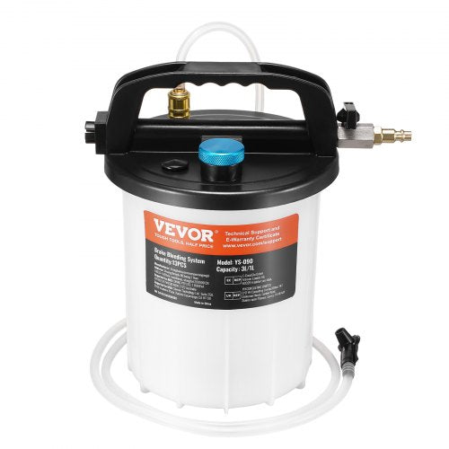 Brake Bleeder Kit 3L Brake Fluid Extractor with 1L Siphon Refilling Bottle