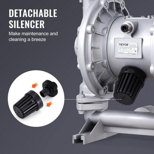 Air Operated Double Diaphragm Pump 44GPM Max 115PSI Air Waste Oil