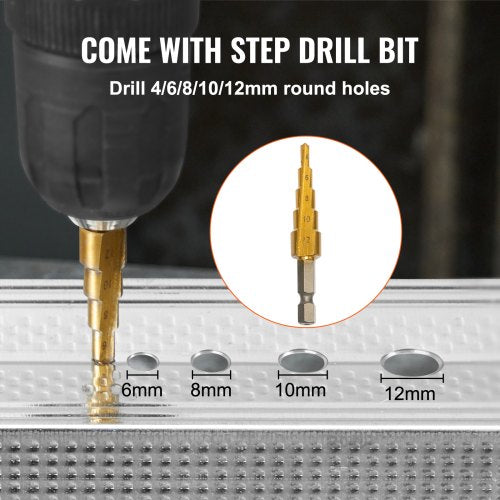 Double Head Sheet Metal Nibbler Cutter 360 Degree Metal Nibbler Drill
