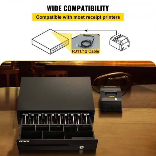 Cash Register Drawer 16 12 V for POS System with 5 Bill 8 Coin Cash