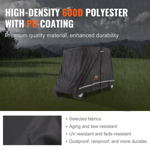 22 Passenger Golf Cart Cover 600D Polyester Full Cover Suitable for 22
