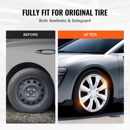 Wheel Rim Cover Hubcaps 16 in Diameter Sturdy Durable ScratchResistant