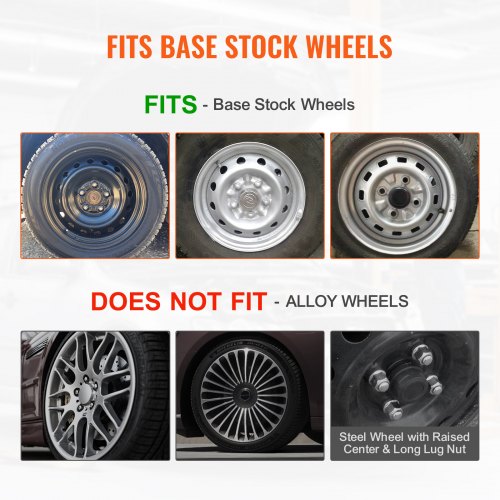 Wheel Rim Cover Hubcaps 16 in Diameter Sturdy Durable ScratchResistant