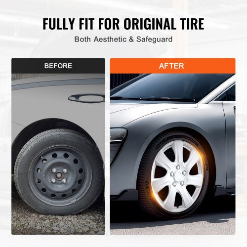 Wheel Rim Cover Hubcaps 16 in Diameter Sturdy Durable ScratchResistant