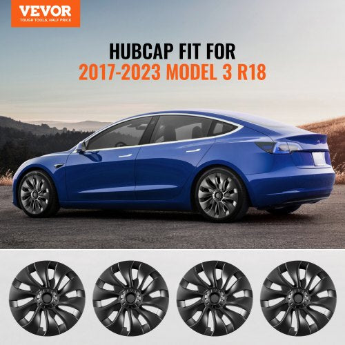 Wheel Rim Cover Hubcaps 18 in 20172023 Model 3 Fully Fit Hubcap with Snap
