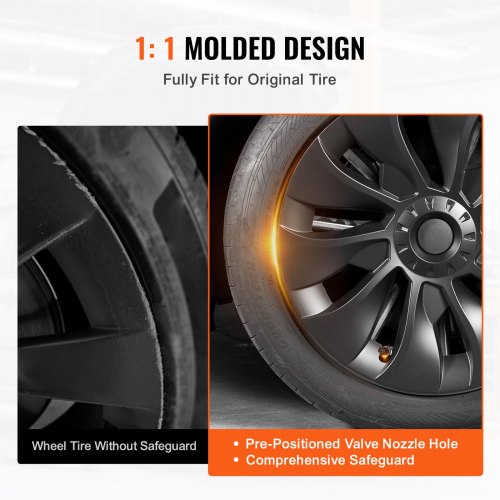Wheel Rim Cover Hubcaps 18 in 20172023 Model 3 Fully Fit Hubcap with Snap