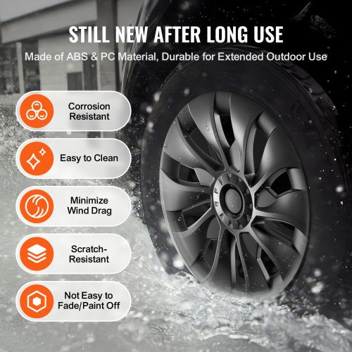 Wheel Rim Cover Hubcaps 18 in 20172023 Model 3 Fully Fit Hubcap with Snap