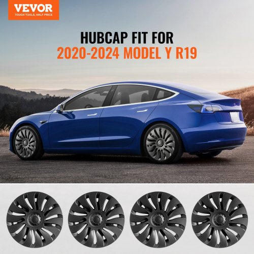 Wheel Rim Cover Hubcaps 19 in 20202024 Model Y Fully Fit Hubcap with Snap