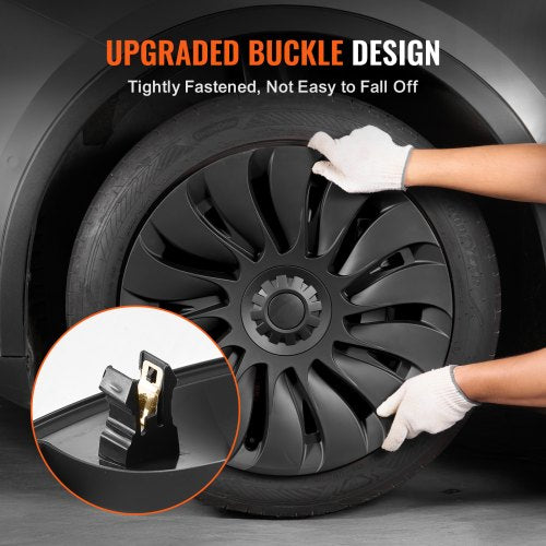 Wheel Rim Cover Hubcaps 19 in 20202024 Model Y Fully Fit Hubcap with Snap