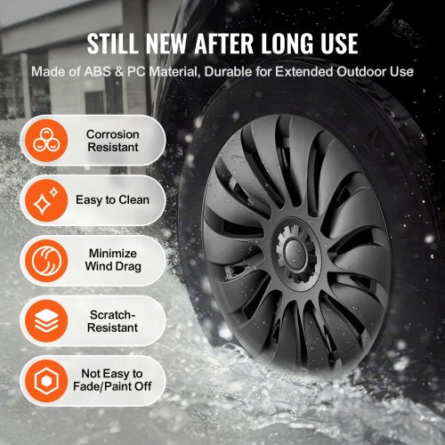 Wheel Rim Cover Hubcaps 19 in 20202024 Model Y Fully Fit Hubcap with Snap