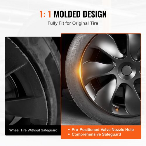 Wheel Rim Cover Hubcaps 19 in 20212023 Model Y Fully Fit Hubcap with Snap