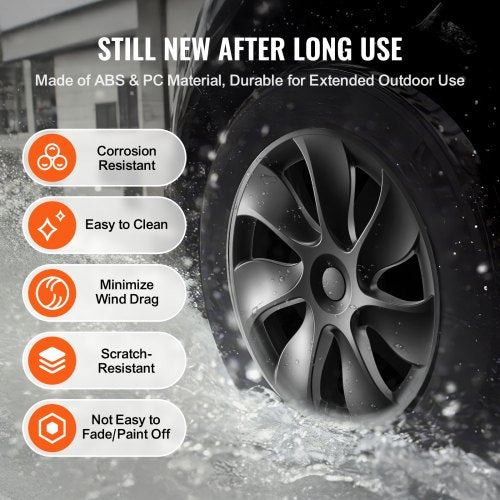 Wheel Rim Cover Hubcaps 19 in 20212023 Model Y Fully Fit Hubcap with Snap