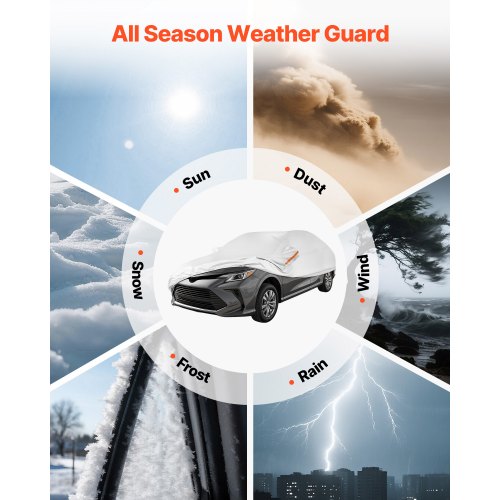 Car Cover Car Cover Waterproof for Dodge Challenger Full Size Sedan