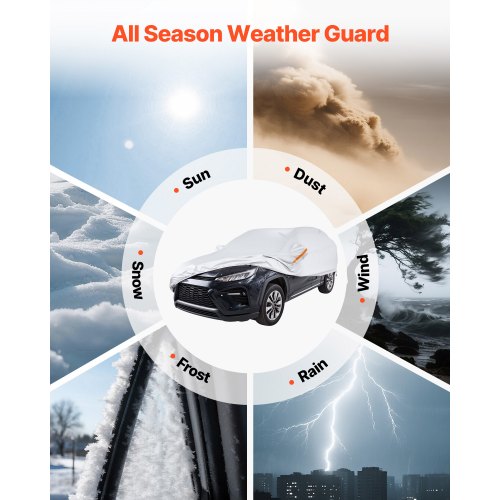 Car Cover Car Cover Waterproof for Toyota RAV4 Compact SUV Customfit All