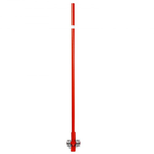 3T Prylever Bar 6600 Lbs Capacity Steel Pry Lever Bar Heavy Duty with Wheels