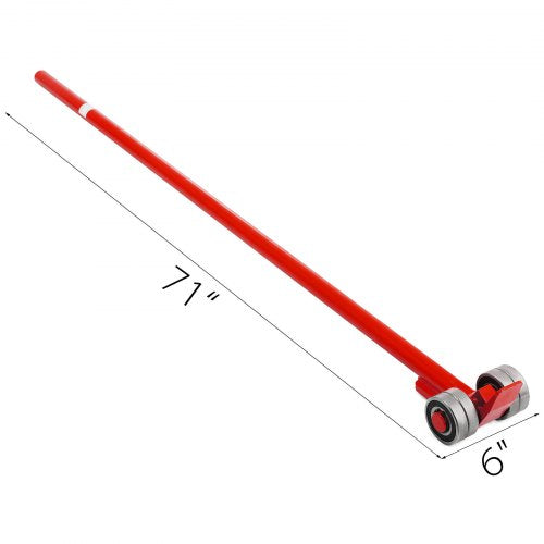 Heavy Duty Pry lever Bar 3T6600LBS Capacity with Wheels 618M Handle