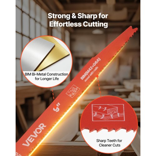 Reciprocating Saw Blades 25 Pack 612 TPI BiMetal Reciprocating Saw Blade
