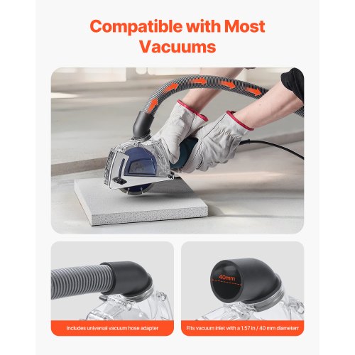 Cutting Dust Shroud for Angle Grinders Universal 45 in Angle Grinder Dust
