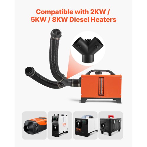Diesel Heater Pipe Duct Vent Kit 3inch Heater Pipe Warm Air Outlet Vent