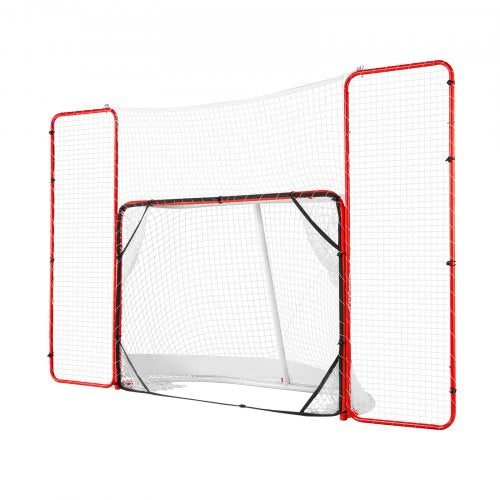 Hockey Goal with Backstop and Targets Street Steel Hockey Net 72 Pro
