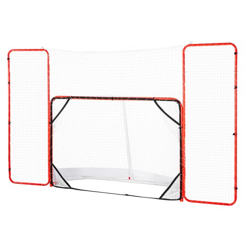 Hockey Goal with Backstop and Targets Street Steel Hockey Net 72 Pro