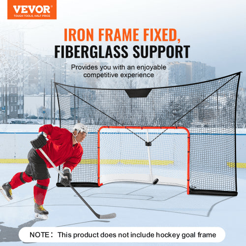 Hockey Goal Backstop Net Street Hockey Sports Backstop Netting Portable