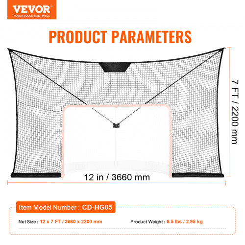 Hockey Goal Backstop Net Street Hockey Sports Backstop Netting Portable