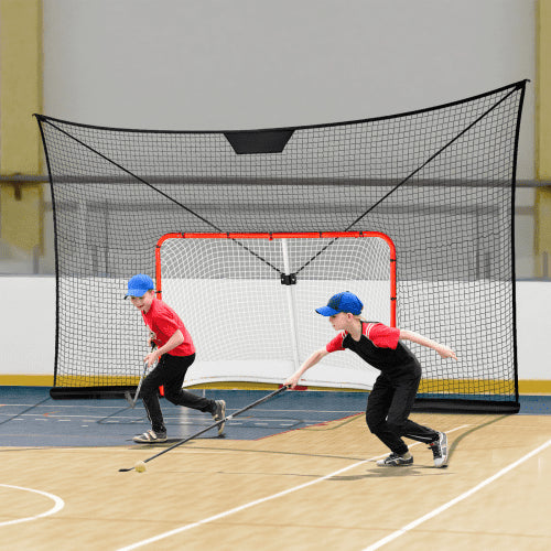Hockey Goal Backstop Net Street Hockey Sports Backstop Netting Portable