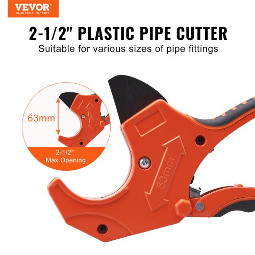 PVC Pipe Cutter 0212 OD Ratcheting PVC Pipe Cutter Heavy Duty Tube