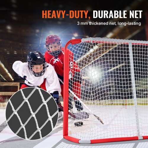 Youth Street Hockey Net Indoor Outdoor Steel Hockey Goal Portable