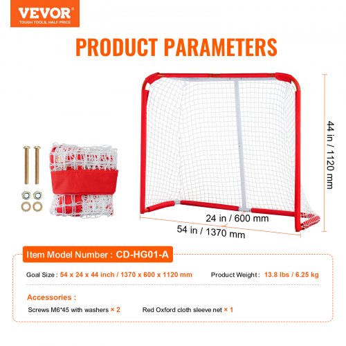 Youth Street Hockey Net Indoor Outdoor Steel Hockey Goal Portable