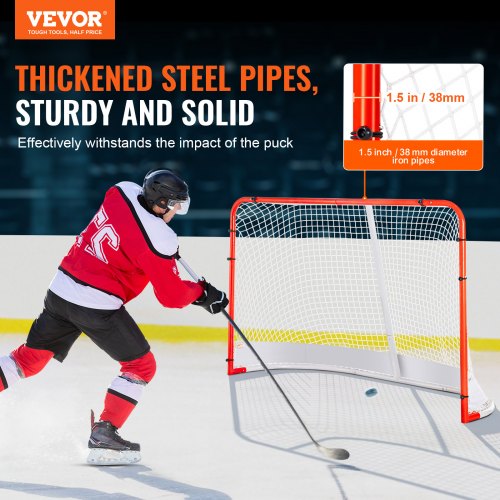 Street Hockey Net Indoor Outdoor Steel Hockey Goal Official Regulation Pro