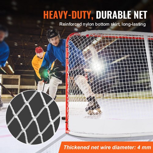 Street Hockey Net Indoor Outdoor Steel Hockey Goal Official Regulation Pro