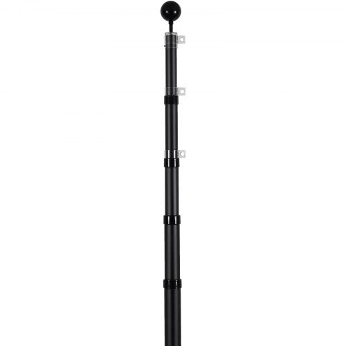 20FT Telescoping Flag pole Kit Heavy Duty Aluminum Alloy in Ground Flag