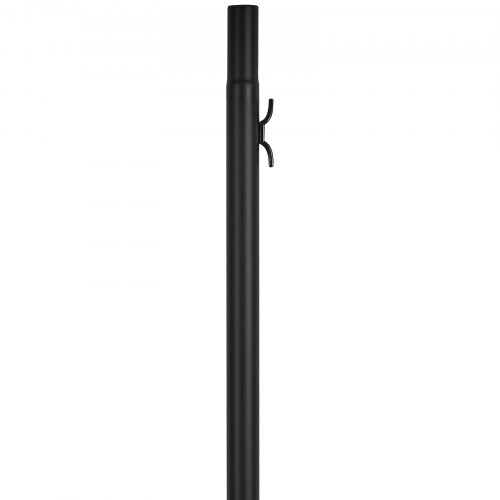20FT Detachable Flagpole Kit Heavy Duty Aluminum Flag Pole American Black