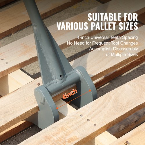 Pallet Buster 50 Carbon Steel Handle Pallet Breaker 2000 lbs Weight