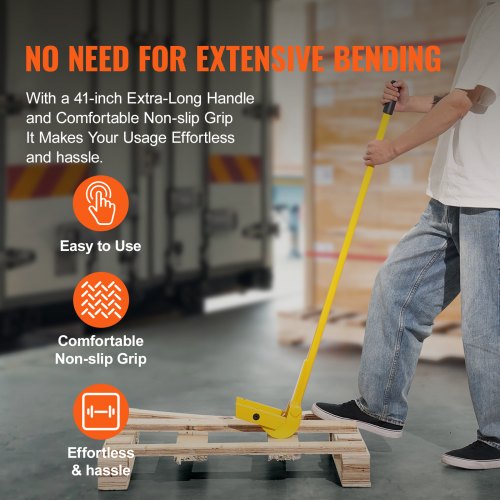 Pallet Buster 41Inch Handle 2000 lbs Weight Capacity Q235 Carbon Steel