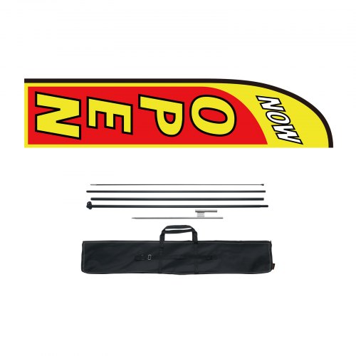 Open Flag with Pole Kit Advertising Flag for Business Outside Advertising