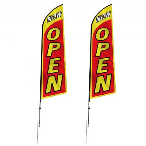 Open Flags with Pole Kit Advertising Flags for Business Outside