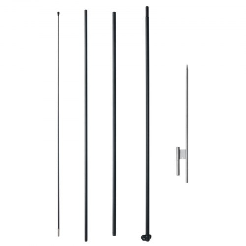 Feather Flag Pole Kit Swooper Flag Pole Set 16.3 ft Sign Flag Poles for Business