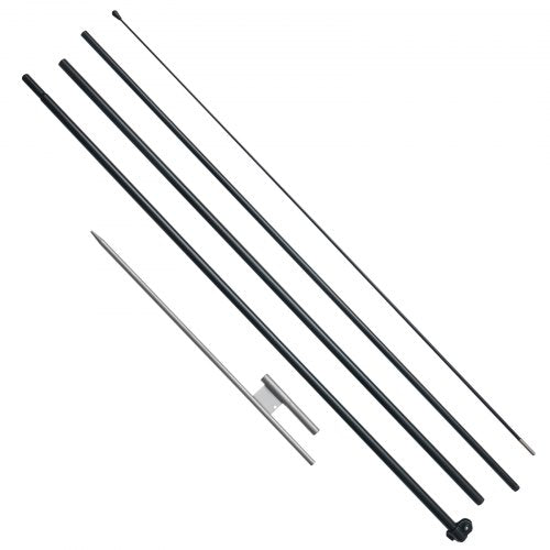 Feather Flag Pole Kit Swooper Flag Pole Set 16.3 ft Sign Flag Poles for Business