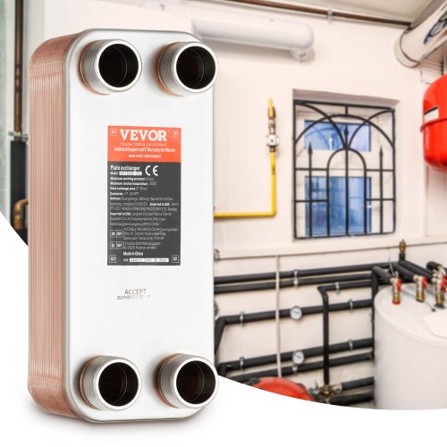 Heat Exchanger 5x 12 30 Plates Brazed Plate Heat Exchanger Copper316L