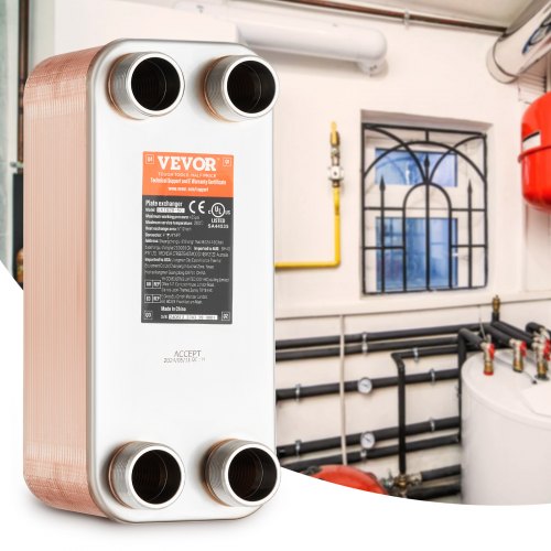 Heat Exchanger 5x 12 50 Plates Brazed Plate Heat Exchanger Copper316L