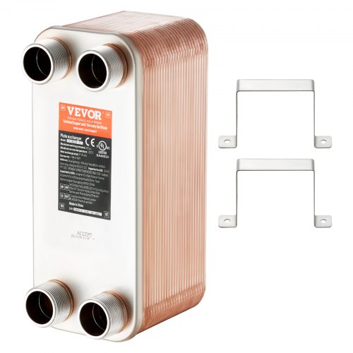 Heat Exchanger 5x 12 50 Plates Brazed Plate Heat Exchanger Copper316L
