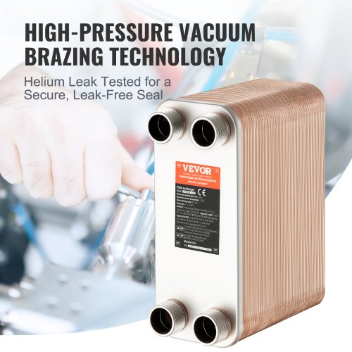 Heat Exchanger 5x 12 80 Plates Brazed Plate Heat Exchanger Copper316L